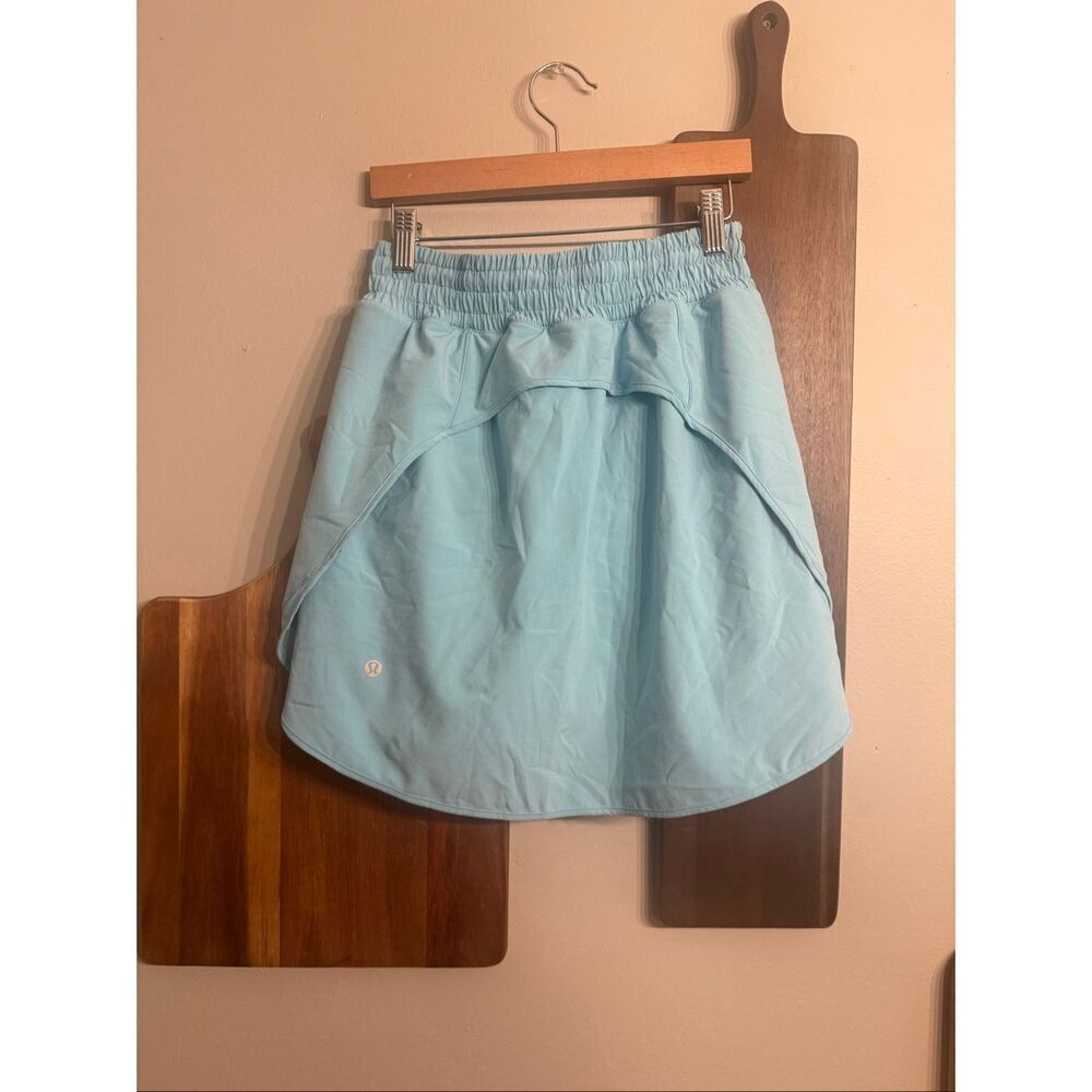 Lululemon Blue Active Hotty Hot HR Skirt Long Athletic Skort Size 4 - Picture 2 of 6